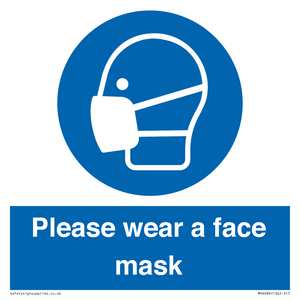 Please wear a face mask